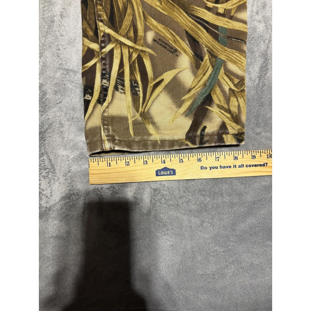 Wrangler Jeans Mens 44x34 Advantage Camo Straight Leg Hunting USA Denim Holes - Picture 13 of 13
